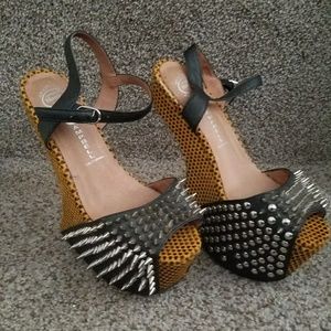 Spiked jefferey Campbell heels